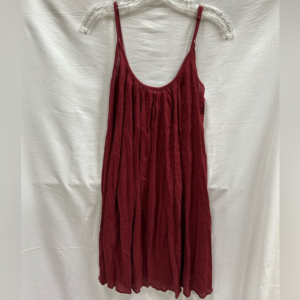 Anthropologie Wine Colored Summer Dress